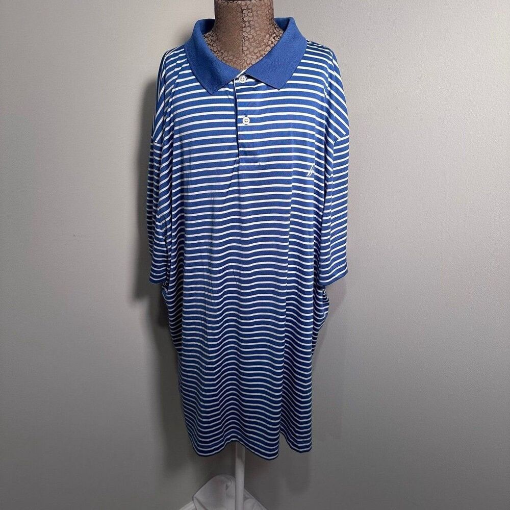 Nautica Men’s Striped Polo Shirt Size XXXL